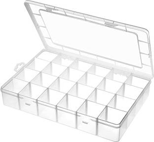Flipkart SmartBuy 36 Removable Grid Divider Jewllery Thread Needle Storage Box Container Organizer  - 3 dozen