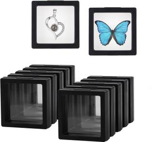 Shihen Floating Display Frame, Coin Display Case Jewelry Storage Box, 4pc. All Types Jewelry Vanity Box