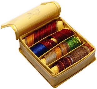 Fancy Walas Bangle Box Bangle Organizer Jewellery Storage Box Bridal Bracelets Chudi Case 4 Rod Bangle box Vanity Box