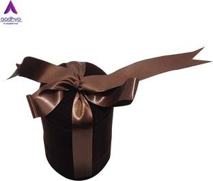 Aadhya New shape velvet ring box storage box keep safe Ring Vanity Box