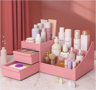 VR Desktop Cosmetic Box, Jewelry Holder for Bathroom Vanity and Dressing Room Lipstic, Brushes, Nail Polish, Jewelry, Makeup, Dressing table Vanity Box