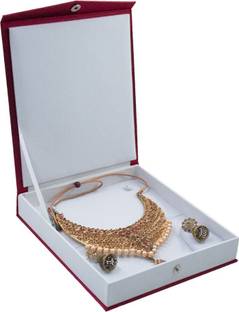 Ayushman Enterprise Satin Jewellery Box Set For Necklace & Earing Storage Ideal For Women Special Vanity Box