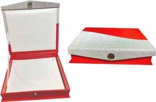 RinGold Premium Quality Necklace Box | 15CM X 12.5CM X 3CM | Necklace Jewellery Storage Box | Vanity Box