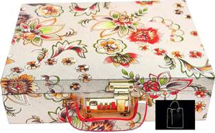 AAFAT Best Premium Quality 3 Rod Bangle Box, Lockable Vanity Box Lock System Vanity Box