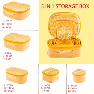 Aadhya Polka Dot 5 Kit Cosmetic stporage makeup bindi Organizer Vanity Box
