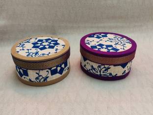 Puja Celebrations Jute Gift Box Gifting Purpose Vanity Box