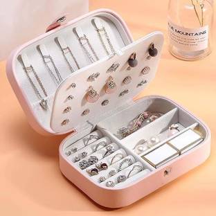 PARTHEN ENTERPRISE Box Case with Dividers Container for Rings, Earrings, Necklace Home Organizer Protection: Jewellery provide a safe and secure place to store your valuables, Vanity Box