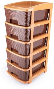 CLUBX Plastic Free Standing Chest of Drawers