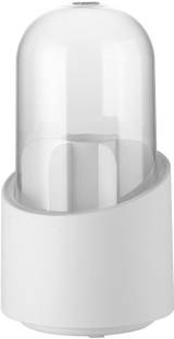 EBOFAB 360 Rotating Makeup Brush Organizer, Makeup Bucket with Dust Cover Cosmetic Case, Makeup Brush Holder Vanity Box