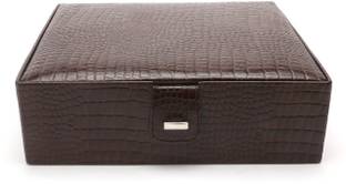 C Comfort Genuine Leather 3 Roll Bangle Box For Women Bangle Box Vanity Box