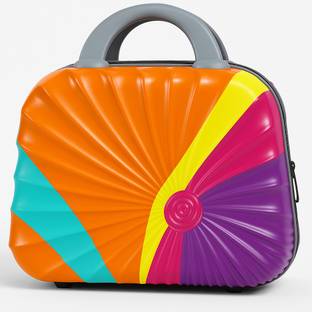 Swarn Products Vanity Cases for Women Portable Waterproof Cosmetic Travel Case -(Rainbow Print) makeup Vanity Box
