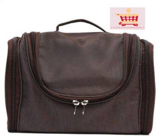 ultimatefashionista Hanging Water Resistant Travel Organiser Toiletry Kit Makeup Kit Cosmetic Case Vanity Kit Multipurpose Bag Make Up, Toiletry, Cosmetic Bag, Organiser Vanity Box (Brown) vanity box Vanity Box