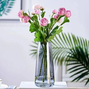AGAMI Beautiful Round Pot Decorative Vase Glass Vase