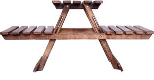 WILLART Flower Vase Stand Wooden Vase