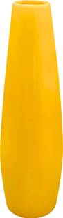 vastu vardan Vastu Resin Yellow Vase (Weight-574gm) Yellow Vase for Control Expenditures Resin Vase