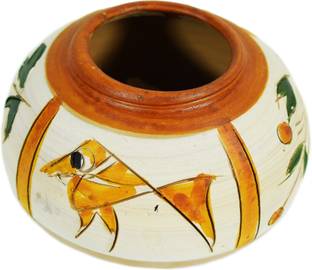 AKI Traditional Flower Pot For Living Room & Bedside Home Decorative Terracotta Vase