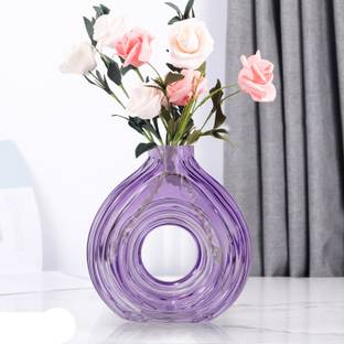 Ekhasa 100% Crystal Glass Flower Vase for Home Decoration | Thickened Transparent Vase Glass Vase