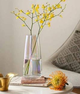 SNSHOPEE (Pack of 1) decorative clear flower vase flower pot glass pot Glass Vase