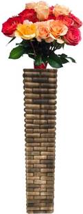 Uno Interiors solutions UNOWFV09 Wooden Vase