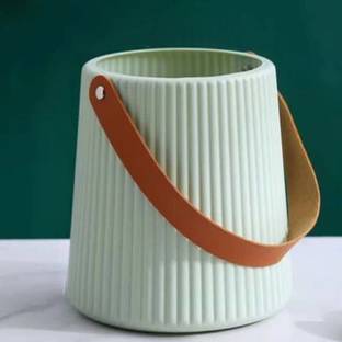 Satyam Kraft 1 Pc Modern Vase, Multiuse, Stylish Look, Light in Weight, Portable Vase Microfibre Vase