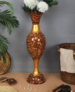 Procyon Big Size Long for Home Decor Corner Centerpiece Gift Item Iron Vase