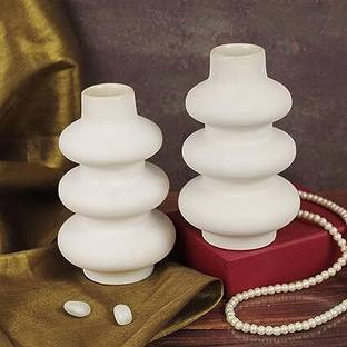 The Vintage Artefacts disc shaped Ceramic Vase