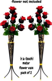 king shine Home Decor Corner Centerpiece Gift Item and use full matel stand Iron Vase
