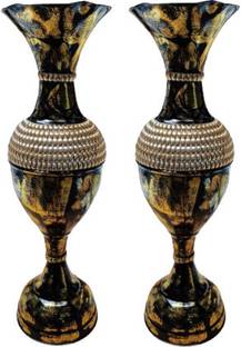 Procyon Iron Vase (24 inch, Gold) Iron Vase
