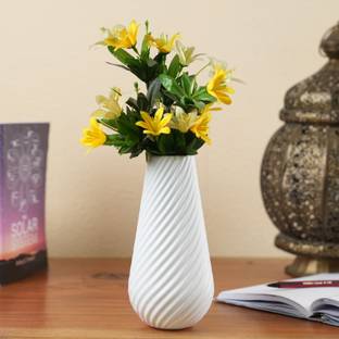 AVER VERA Unbreakable Flower Pot / Vase for Table Decor of Home, Office, Restaurant Plastic Vase