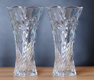 MDNSHO Crystal Clear flower Vase for Home for Plants Indoor vase Room, Home, Office Glass Vase