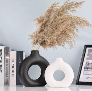 OriginalCeramics Oval Shaped 8+6 Pack of 2 Ceramic Vase
