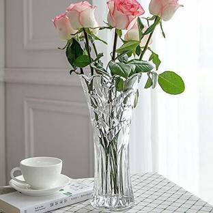 NMS TRADERS FLOWER POT PACK OF 1 WITHOUT FLOWERS Glass Vase Glass Vase
