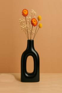 YUTORI Modern Sculptural Ceramic Vase Minimalist Arch Design Vase for Unique Home Decor Ceramic Vase