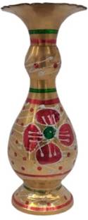 MiiArt Mii Art Brass Flower Pot vase(size-21cm Medium) Pack of 1 Set. Brass Vase