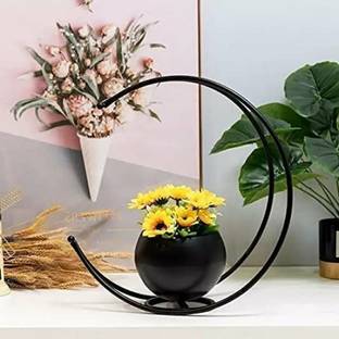 apardecor APAR DECOR MOON SHAPE FLOWER VASE/C SHAPE FLOWER VASE/IRON FLOWER VASE Iron Vase