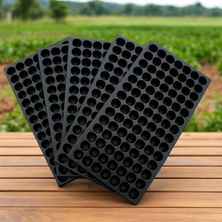 Grobest 98 Cavity Seedling Tray For Germination , Multiple Usable Plastic Vase