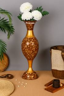 Procyon Big Size Long for Home Decor Corner Centerpiece Gift Item Iron Vase