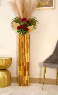 AJ interiors Wooden Vase