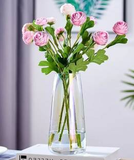 SNSHOPEE (Pack of 1) Minar Shape Glass Plant Pots Vase Planters Flower Pot Plant Container Set
