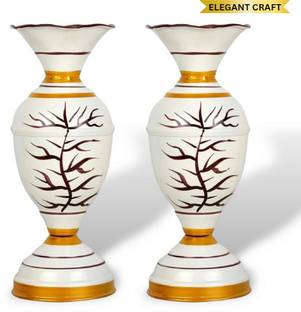 Elegent Craft IRON VASE White special piece for home and office decoration Iron Vase