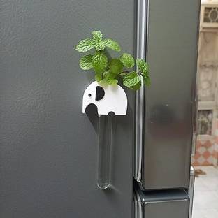 Sajaoo Magnetic Planter for Fridge and any metallic Surface Plastic Vase