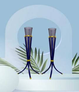 ISHA TOUCH METAL KING RA TOUCH Home Decor Corner Centerpiece Gift Item and use full matel stand | Iron Vase