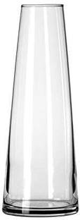 DECORQIZ Glass V Home Décor Living Room Table Glass Vase Tapper shape 12 inch hieght Glass Vase