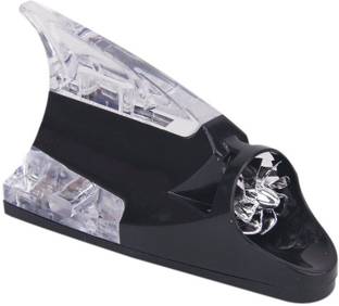 LAVITRA Car Auto Wind Power LED Light Shark Fin Antenna Flash Lamp - Black Car Auto Wind Power LED Light Shark Fin Antenna Flash Lamp - Black Satellite Vehicle Antenna
