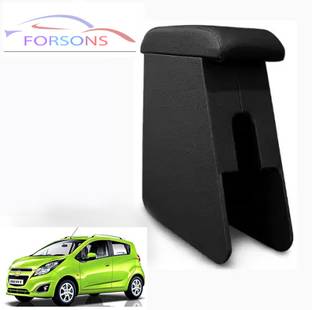 FORSONS Car Arm Rest Wooden Armrest Beige Color with Cushion & Storage Box Car Armrest Car Armrest