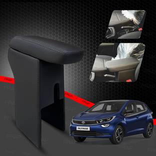 Frap Premium Armrest For Tata Altroz with Moulded Foam(Nappa,Double Black Stitching) Car Armrest