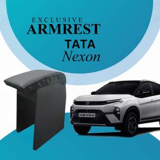 PABLA ENTERPRISES Wooden Car Center All Black Armrest Console for Tata Nexon Car Armrest