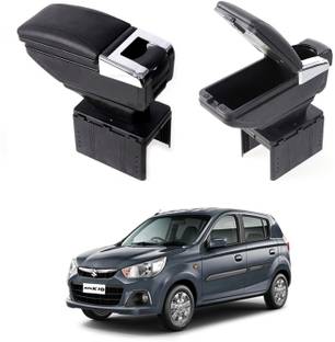 Oshotto PU Leather AR-01 Car Armrest Console Box For Alto K10 Black Car Armrest
