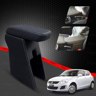 Frap Premium Armrest For Maruti Old Swift with Moulded Foam(Nappa,White Stitching) Car Armrest