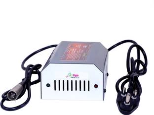 EVLIYA EV SCOOTY Charger 72V / 5A / 84V (XLR Round Pin) All 2 and 3 Wheelers 30 Ah Battery for All Veh...